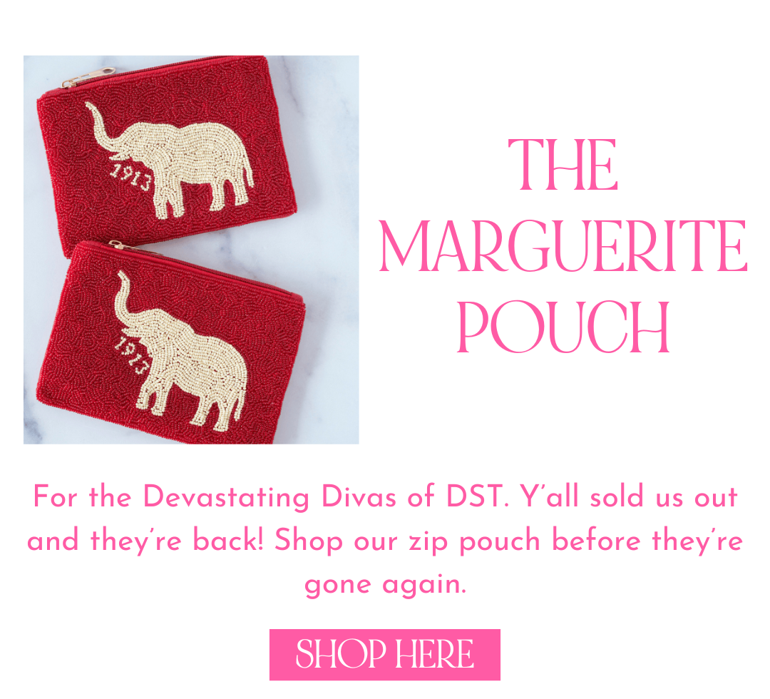 Shop our Delta Sigma Theta mini zip pouch