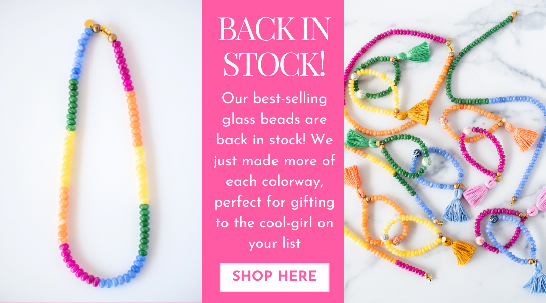 shop our glass beaded necklaces