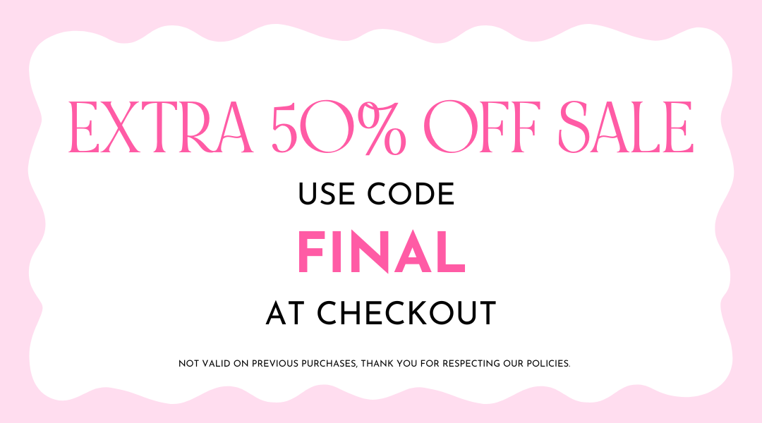 shop extra 50% off sale with code FINAL